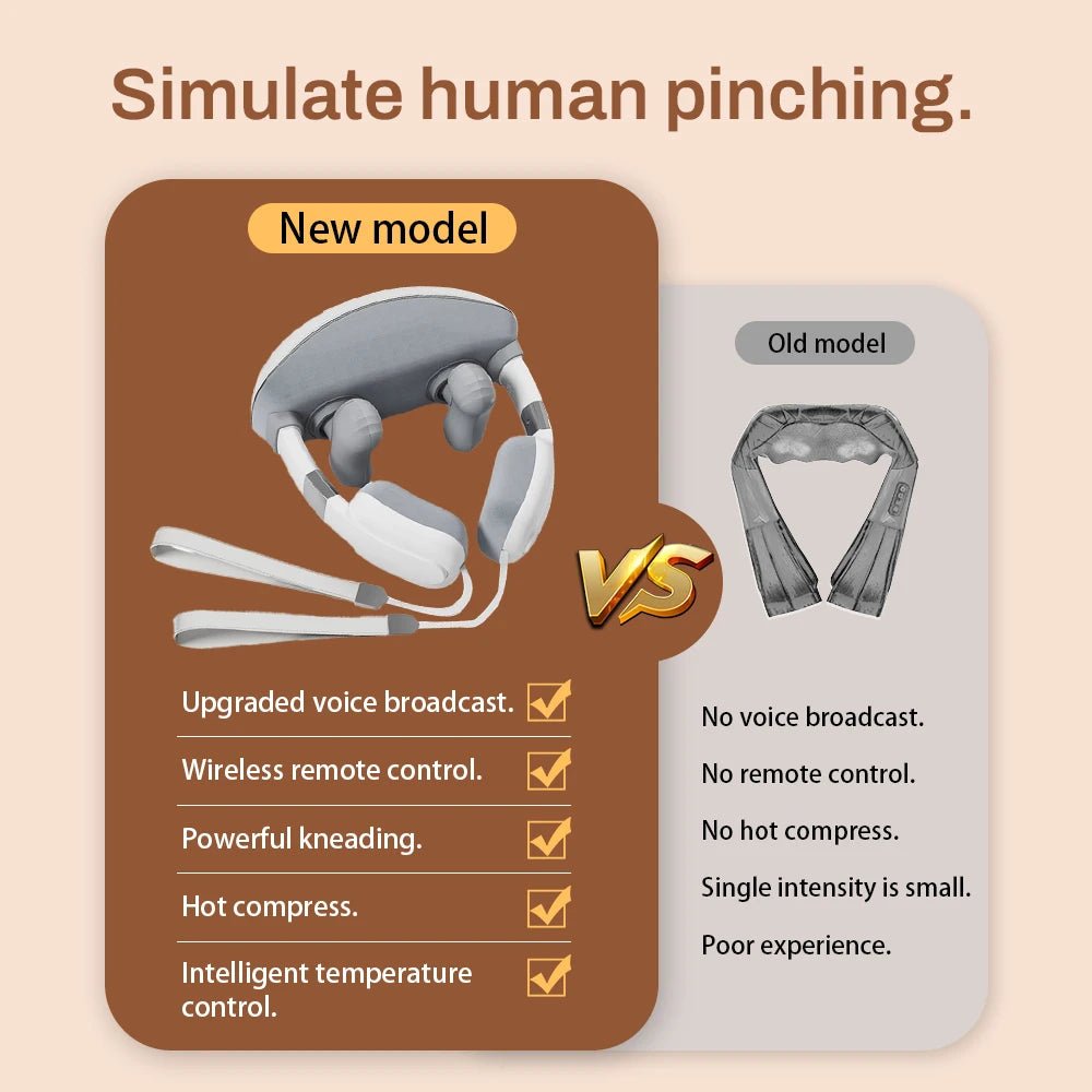 Simulated Finger Massage Multifunctional Massager, Adjustable in Multiple Gears, Fully Wrapped Shoulder and Neck Massage Shawl, Constant Temperature Heating + Stereo Kneading, Straight Muscle Strain Ai-TechWorld