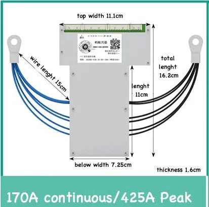 Smart 20S ~ 30S ANT BMS Lifepo4 li-ion LTO Battery Protection Board 220A 400A 170A 420A Bluetooth Phone 24S 26S 28S 84V 96V 126V Ai-TechWorld