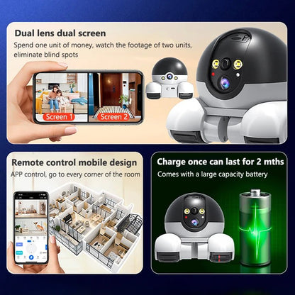 Smart Auto - Tracking Surveillance Robot with Two - Way Audio and Night Vision - Security Camera - Ai - TechWorld