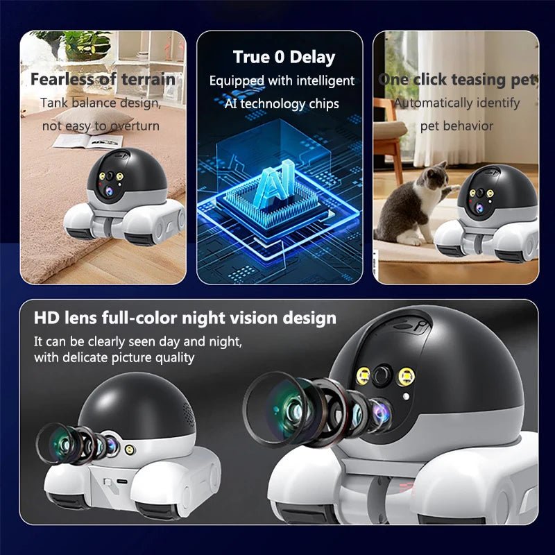 Smart Auto - Tracking Surveillance Robot with Two - Way Audio and Night Vision - Security Camera - Ai - TechWorld