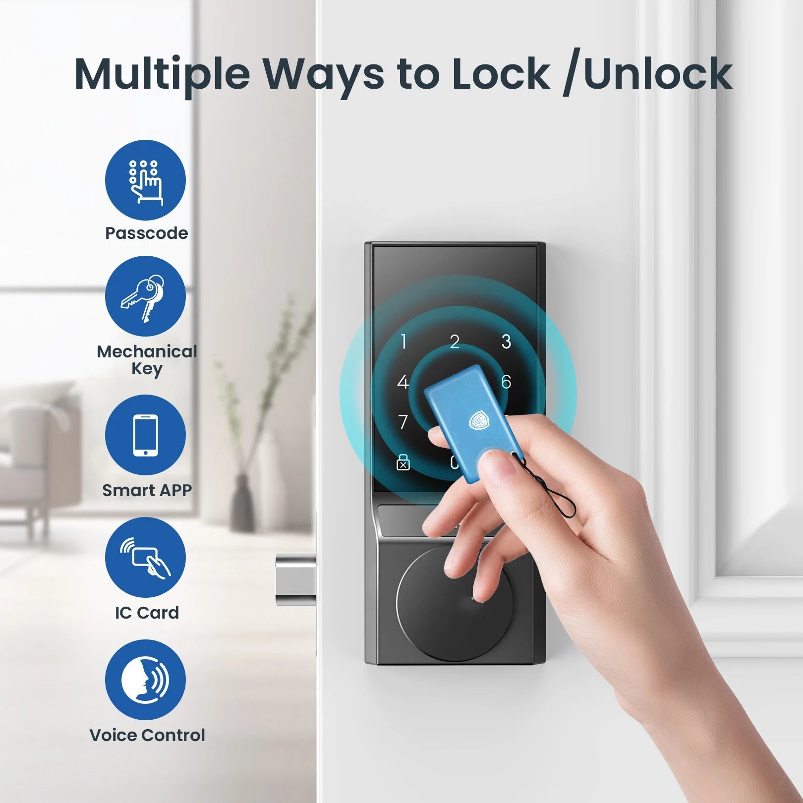 Smart Door Lock – Keyless Entry with Doorbell | App Control - Ai-TechWorld