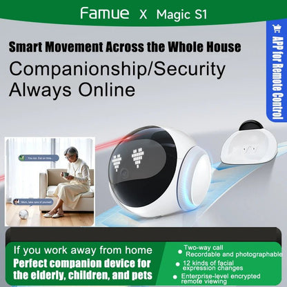 Smart Home Robot Monitor – Child, Pet & Elderly Companion with Motion Detection, 2 - Way Audio & App Control - Ai - TechWorld