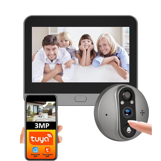 Smart Life Tuya 1080P WiFi Door Bell with camera - Alexa - Google - Ai - TechWorld