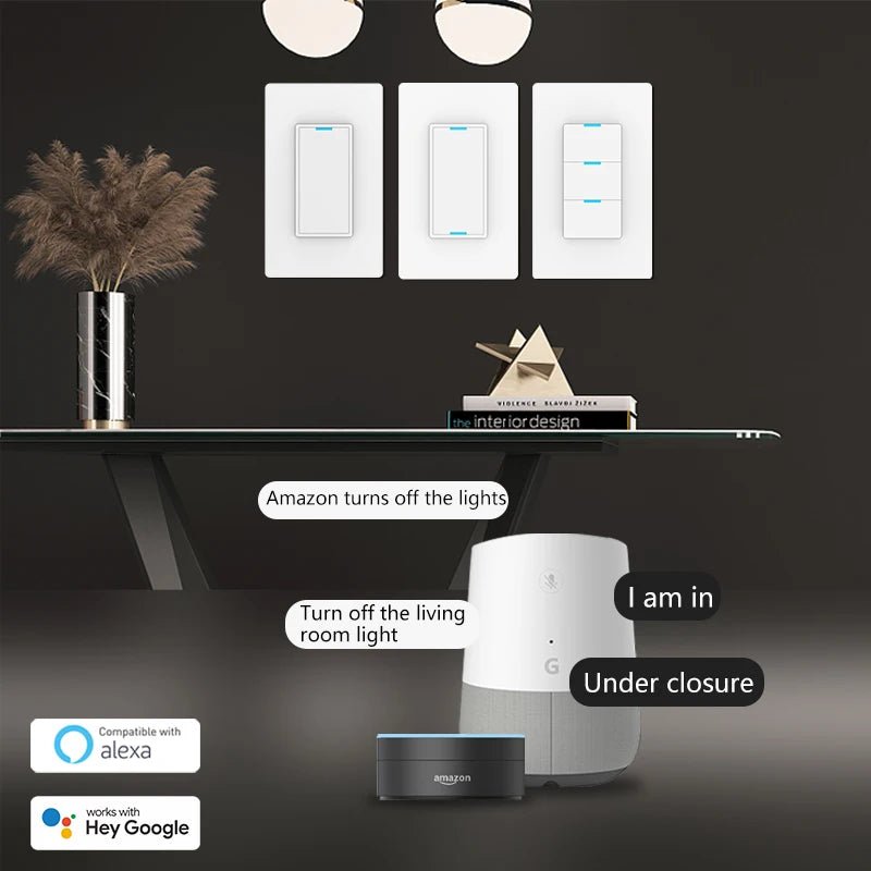 Smart Light Switch | Works with Alexa & Google Home - Ai - TechWorld