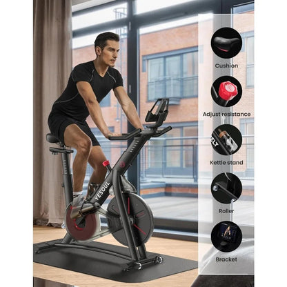 Smart Magnetic Stationary Cycling Bike - App integration Ai-TechWorld