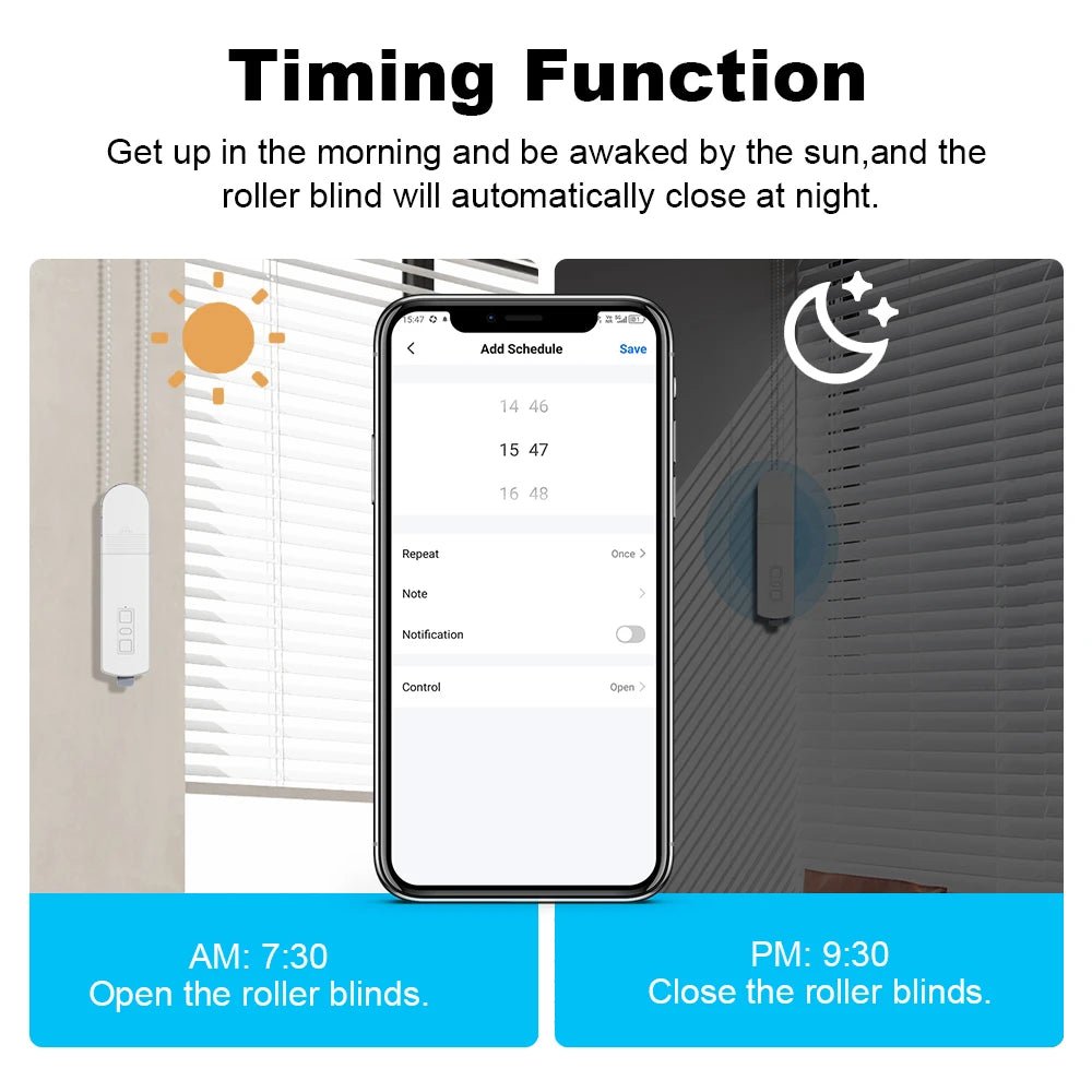 Smart Motorized Electric Roller Shutter Blind Curtain Motor – Voice and App Controlled - Alexa Google Home Alice - Ai - TechWorld