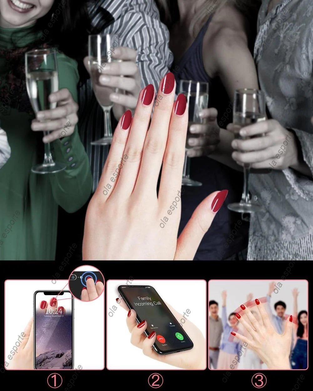Smart Nail Chip Skin-friendly Wireless Accessory NFC Electronics Touching Sensor Nail Chip for Girl Ai-TechWorld