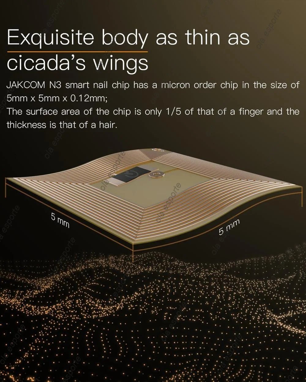 Smart Nail Chip Skin-friendly Wireless Accessory NFC Electronics Touching Sensor Nail Chip for Girl Ai-TechWorld