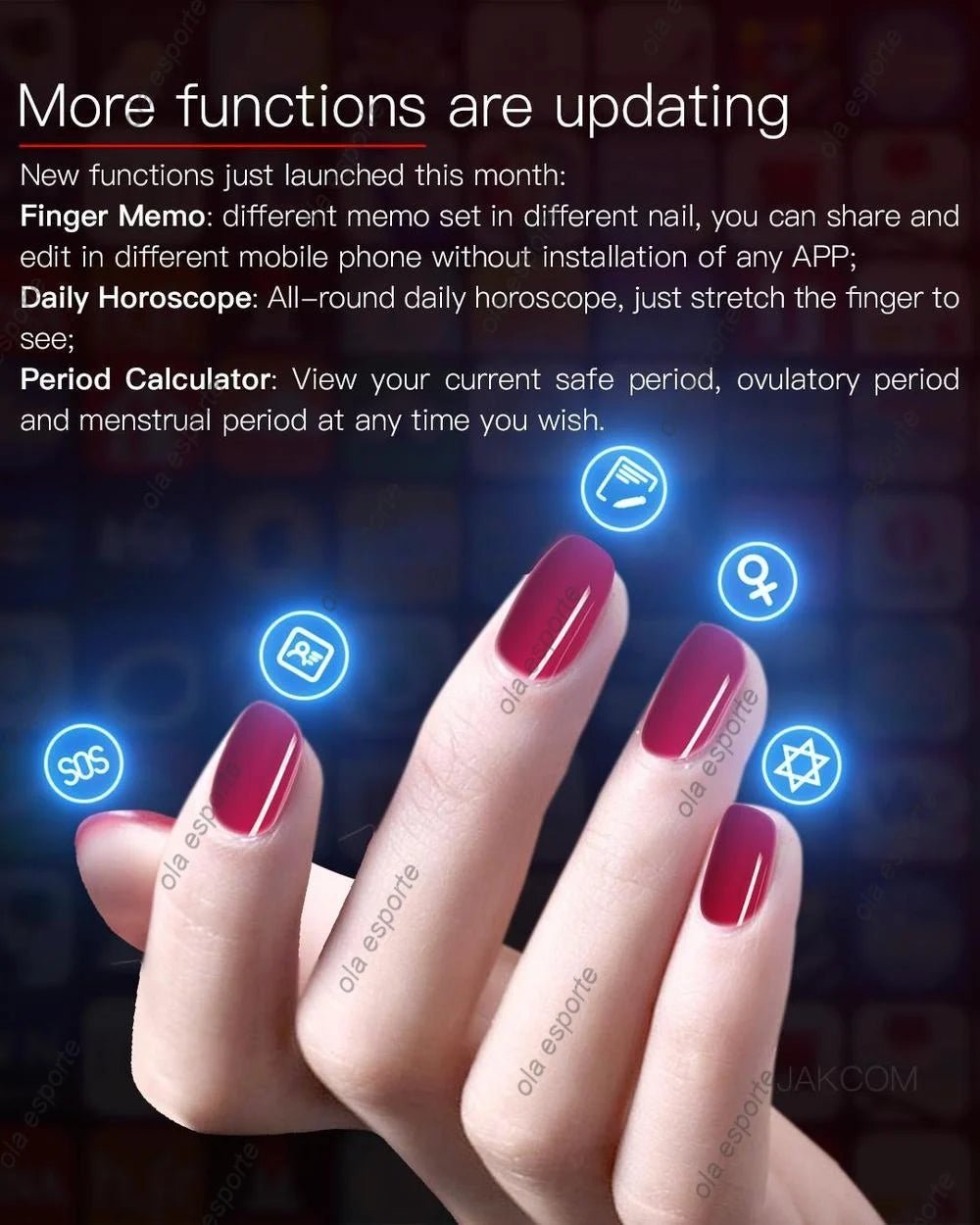 Smart Nail Chip Skin - friendly Wireless Accessory NFC Electronics Touching Sensor Nail Chip for Girl - Ai - TechWorld