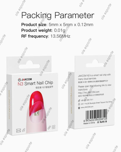 Smart Nail Chip Skin-friendly Wireless Accessory NFC Electronics Touching Sensor Nail Chip for Girl Ai-TechWorld
