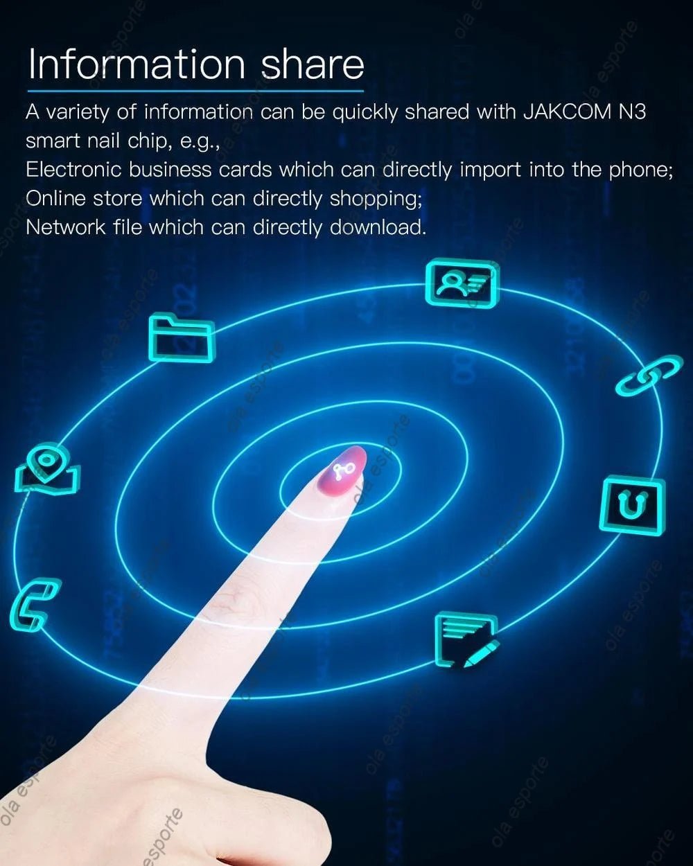 Smart Nail Chip Skin - friendly Wireless Accessory NFC Electronics Touching Sensor Nail Chip for Girl - Ai - TechWorld