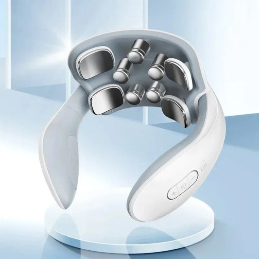Smart Neck Massage Instrument Portable Shoulder Neck Massage Cervical Vertebra Health Care Vibrator Heating Compress Massage - Ai - TechWorld