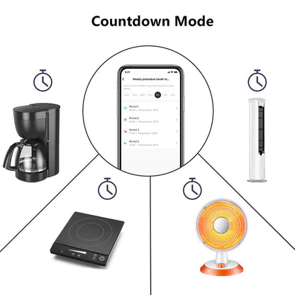 Smart Thermostat Socket 10A – Programmable WiFi Temperature Control Plug with App and Voice Control - Ai - TechWorld