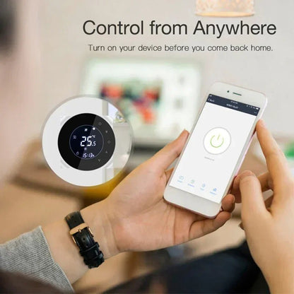 Smart WiFi Touchscreen Thermostat for Electric & Water Heating – Compatible with Google Home & Alexa - Ai - TechWorld
