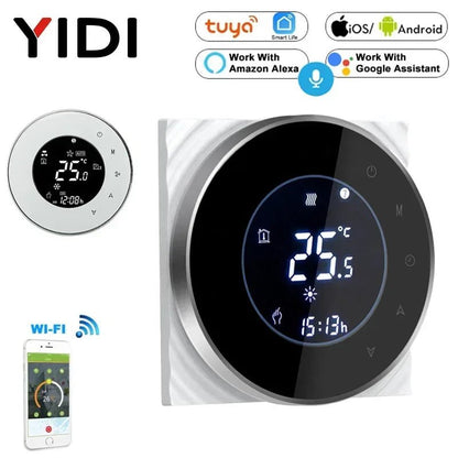 Smart WiFi Touchscreen Thermostat for Electric & Water Heating – Compatible with Google Home & Alexa - Ai - TechWorld