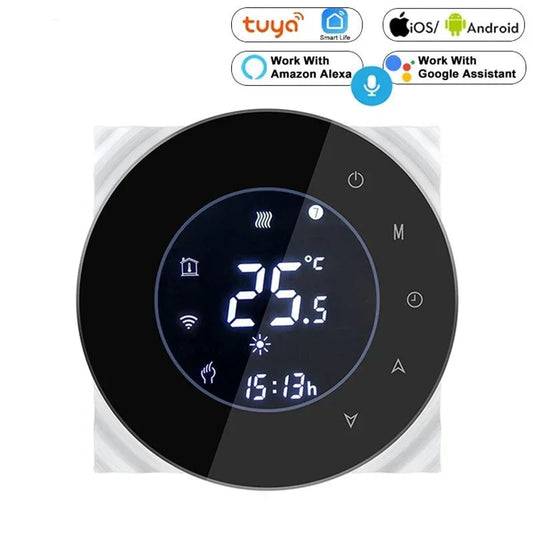 Smart WiFi Touchscreen Thermostat for Electric & Water Heating – Compatible with Google Home & Alexa - Ai - TechWorld