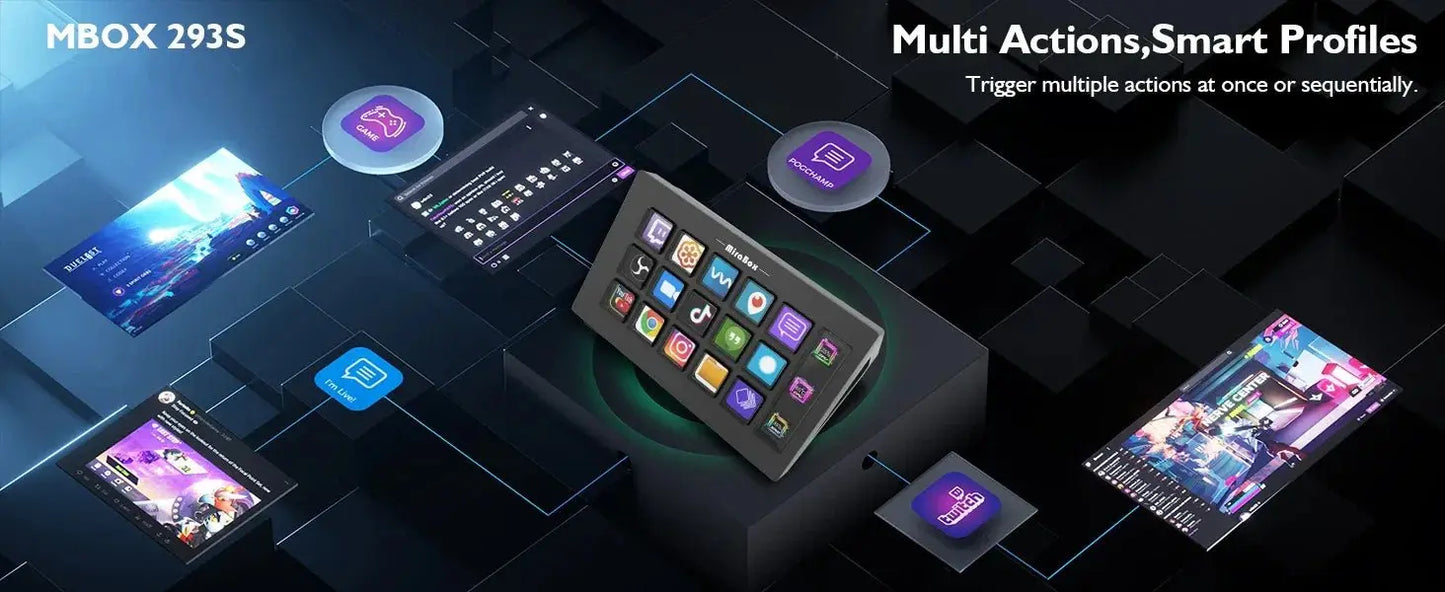 Stream Dock Mini Visual Keyboard 15Keys StreamDeck LCD Button Live Content Creation Controller Custom Button For Win/MacOS Gifts - Ai - TechWorld