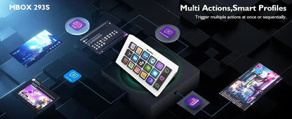 Stream Dock Mini Visual Keyboard 15Keys StreamDeck LCD Button Live Content Creation Controller Custom Button For Win/MacOS Gifts - Ai - TechWorld