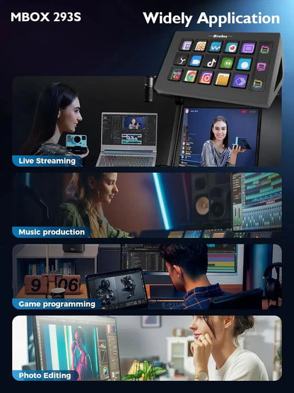 Stream Dock Mini Visual Keyboard 15Keys StreamDeck LCD Button Live Content Creation Controller Custom Button For Win/MacOS Gifts - Ai - TechWorld