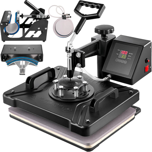 Ultimate 8-in-1 Heat Press Combo with Sublimation Printer for Mug & T-Shirt Printing Ai-TechWorld