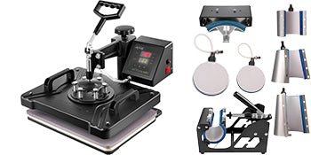 Ultimate 8-in-1 Heat Press Combo with Sublimation Printer for Mug & T-Shirt Printing Ai-TechWorld
