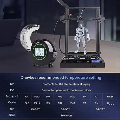 SUNLU 3D Filament Dryer Box - Keep Filament Dry, Storage Holder for 3D Printer Ai-TechWorld