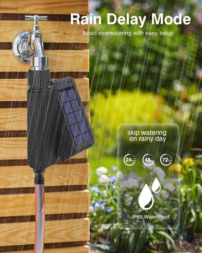 Tuya Smart WiFi Solar - Powered Watering Timer with Flow Meter – Drip Irrigation Controller - Ai - TechWorld