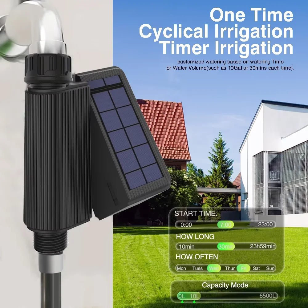 Tuya Smart WiFi Solar - Powered Watering Timer with Flow Meter – Drip Irrigation Controller - Ai - TechWorld