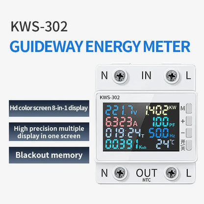 Tuya WiFi Smart Power Meter Over Under Voltage Protector Switch Current Voltage Monitor Relay Value Settable Circuit Breaker Ai-TechWorld