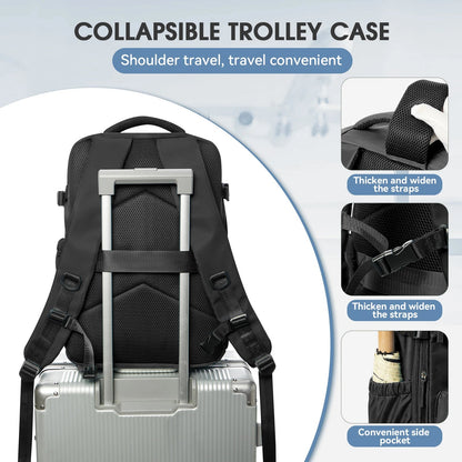 Vacuum Backpack Travel Bag for Men Large Capacity Backpack Business Laptop Backpack Women Men Expandable Backpack School Bag Ai-TechWorld