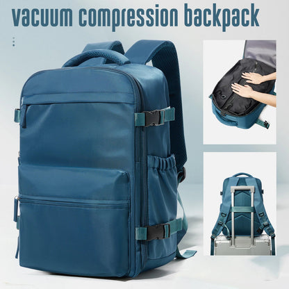 Vacuum Backpack Travel Bag for Men Large Capacity Backpack Business Laptop Backpack Women Men Expandable Backpack School Bag Ai-TechWorld