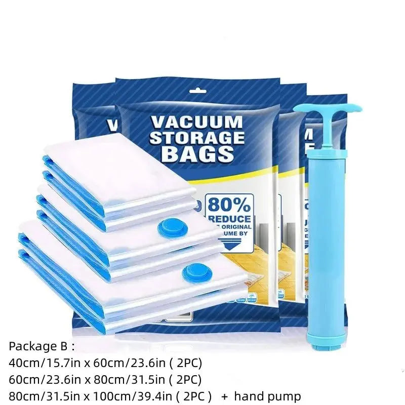Vacuum compression bag electric pump suction pump Mini Vacuum Sealer Machine Space Saver for Clothes Food Organizer - Ai - TechWorld