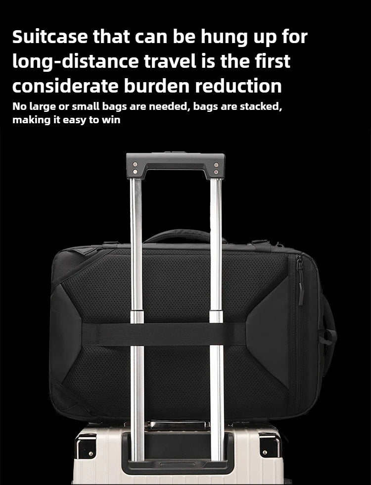 Vacuum Compression Mens Backpack Expandable Large Capacity Multi functional Laptop Bag Short Trip Travel Hiking Pack - Ai - TechWorld