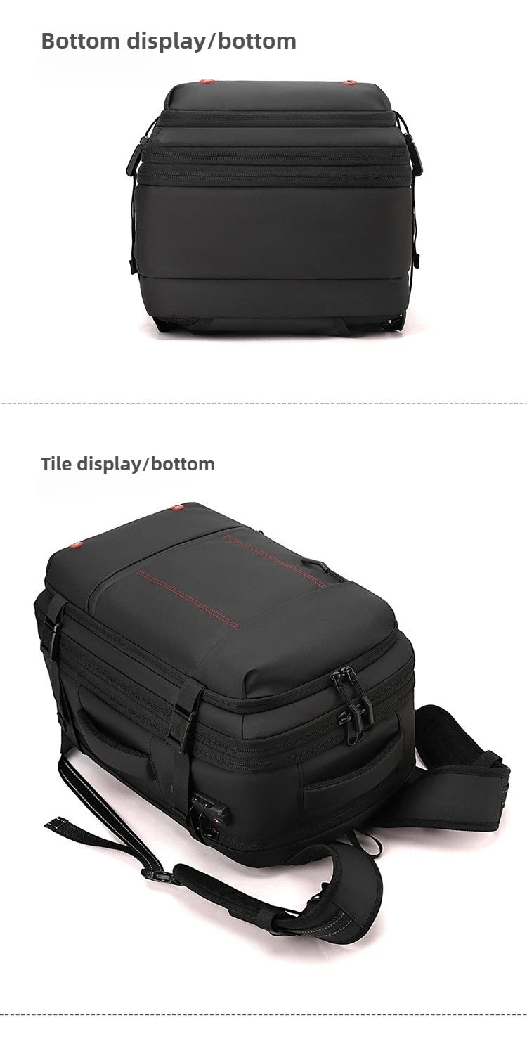Vacuum Compression Mens Backpack Expandable Large Capacity Multi functional Laptop Bag Short Trip Travel Hiking Pack Ai-TechWorld