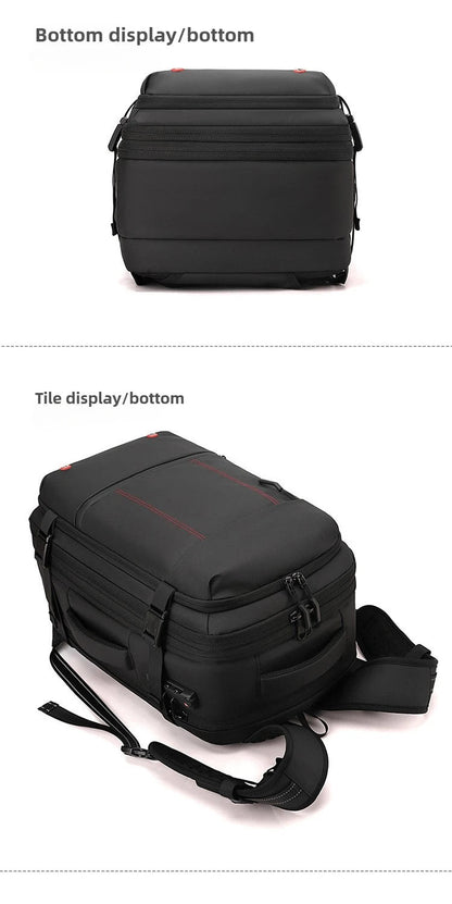 Vacuum Compression Mens Backpack Expandable Large Capacity Multi functional Laptop Bag Short Trip Travel Hiking Pack Ai-TechWorld