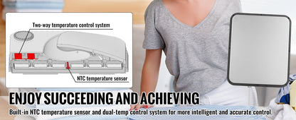 VEVOR 9x9/12x10 in Portable Heat Press Machine DIY Shirt Printing Multifunctional Sublimation Transfer for HTV Vinyl T-shirt Bag Ai-TechWorld