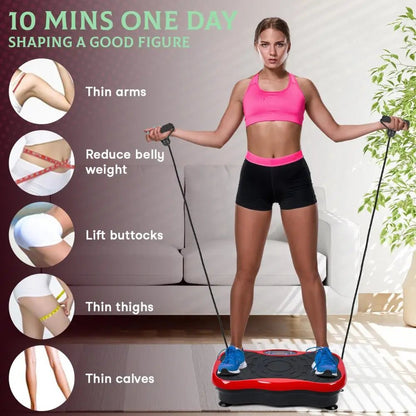 Vibrating Plate Machine, Power Waver Vibration Plate Exercise Machine for Lymphatic Drainage, Whole Body Vibration Plate Machine Ai-TechWorld