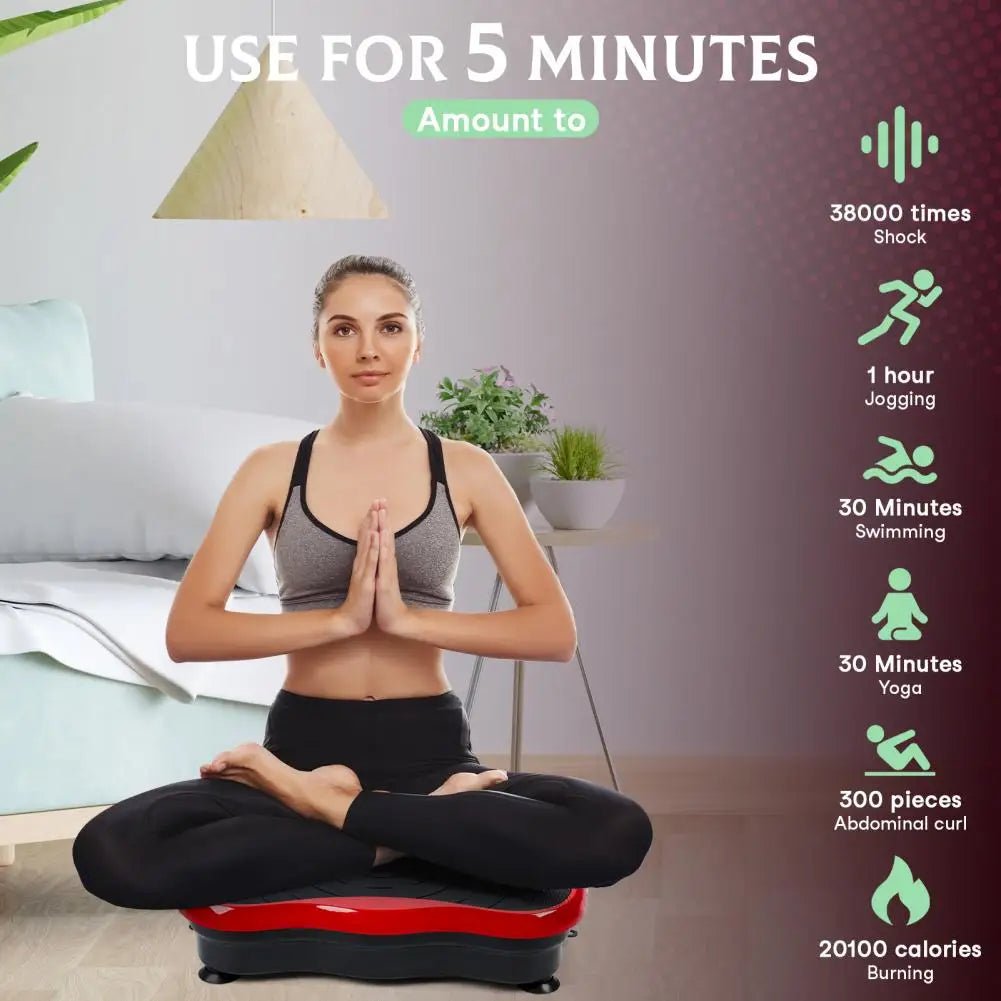 Vibrating Plate Machine, Power Waver Vibration Plate Exercise Machine for Lymphatic Drainage, Whole Body Vibration Plate Machine Ai-TechWorld