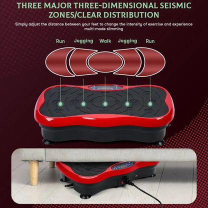 Vibrating Plate Machine, Power Waver Vibration Plate Exercise Machine for Lymphatic Drainage, Whole Body Vibration Plate Machine Ai-TechWorld