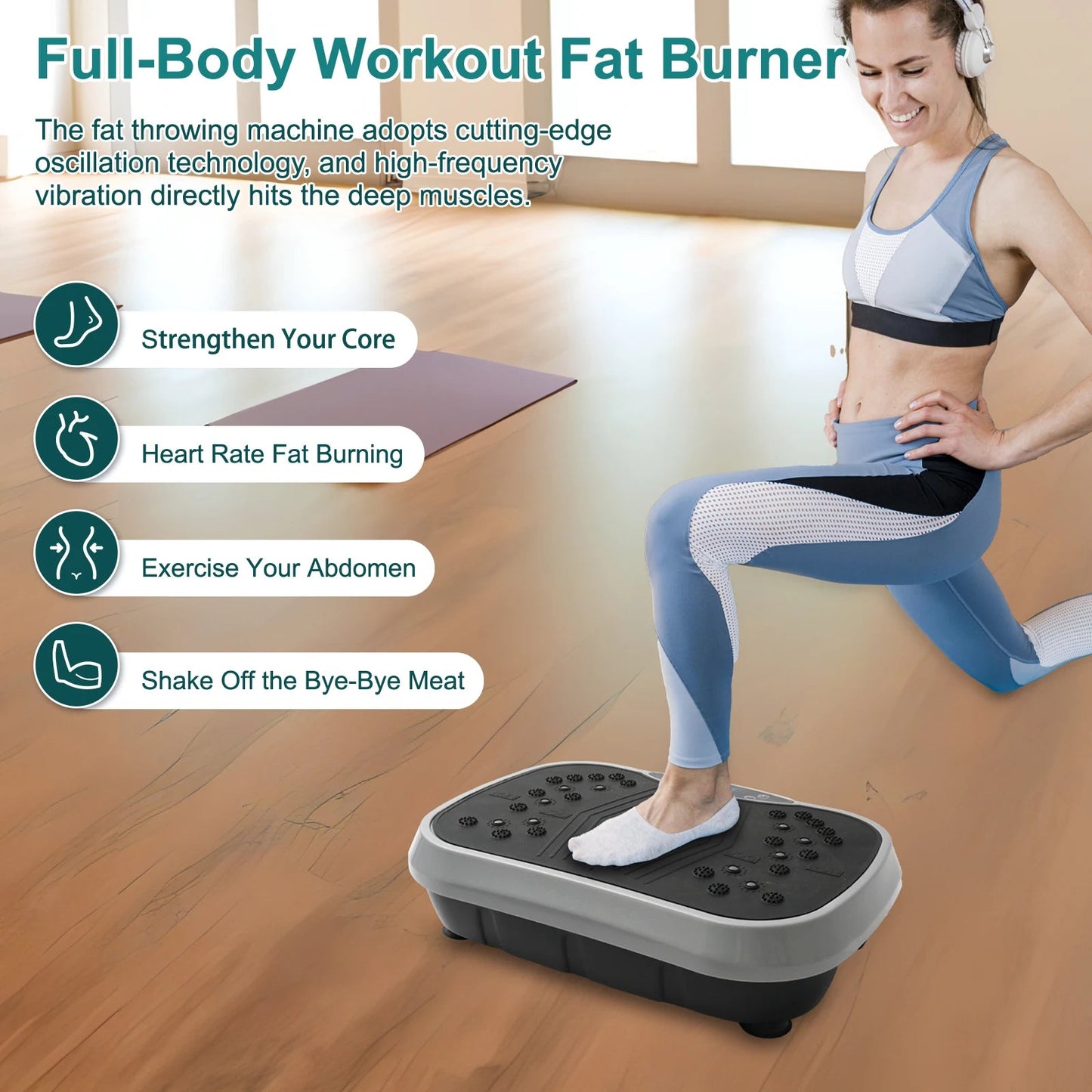 Vibration Plate Exercise Machine – Fat - Burning, Body Shaping - Ai - TechWorld