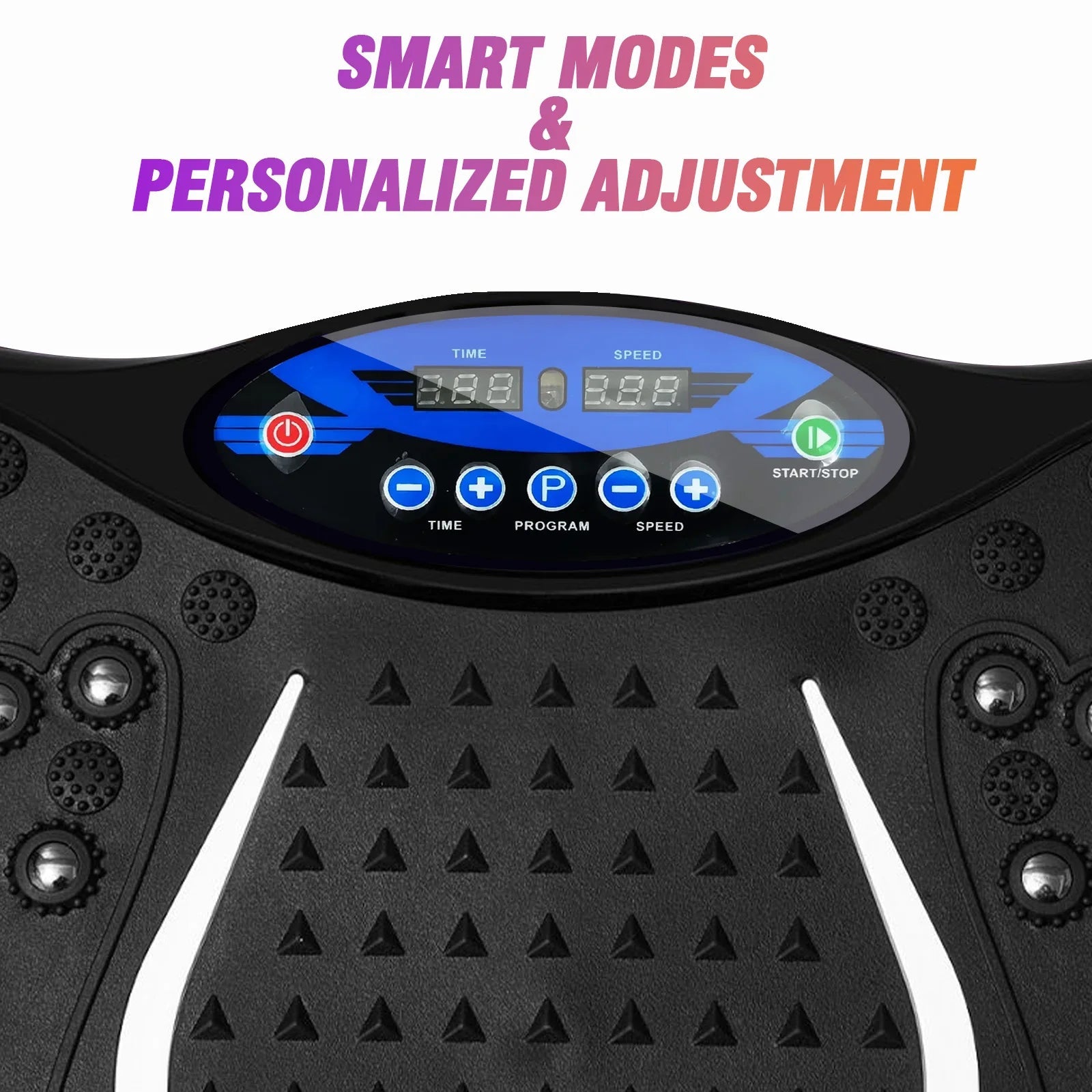 Vibration Plate Exercise Machine Fat - Burning Full Body Workout Power Vibration n Resistance Bands Fitness Equipmen Weight Loss - Ai - TechWorld