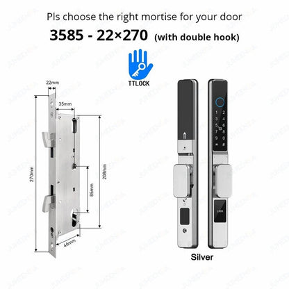 Waterproof Smart Lock for Sliding Doors - TTLock App Compatible ai-techworld