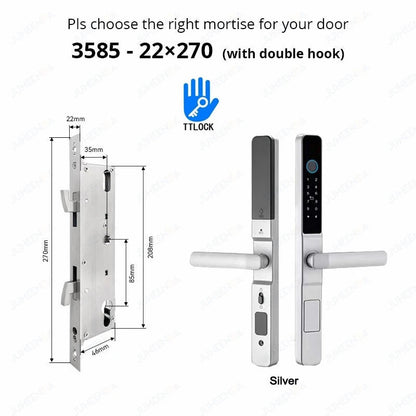 Waterproof Smart Lock for Sliding Doors - TTLock App Compatible ai-techworld
