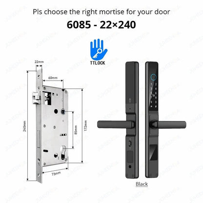 Waterproof Smart Lock for Sliding Doors - TTLock App Compatible ai-techworld