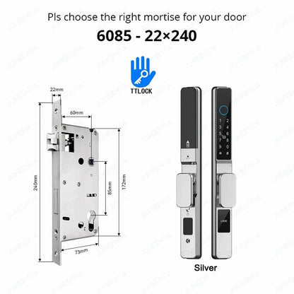 Waterproof Smart Lock for Sliding Doors - TTLock App Compatible ai-techworld