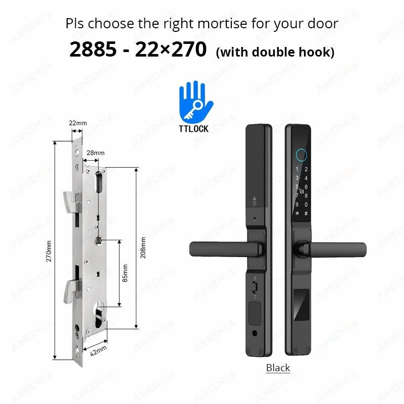 Waterproof Smart Lock for Sliding Doors - TTLock App Compatible ai-techworld