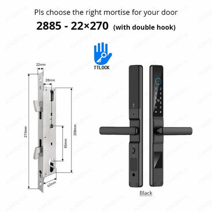 Waterproof Smart Lock for Sliding Doors - TTLock App Compatible ai-techworld