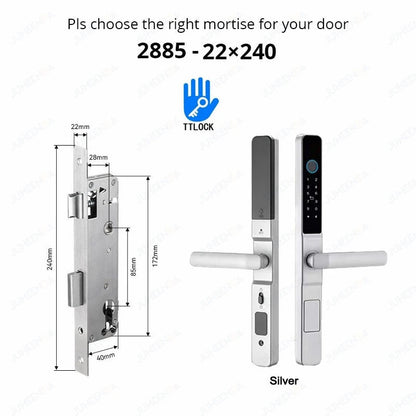 Waterproof Smart Lock for Sliding Doors - TTLock App Compatible ai-techworld