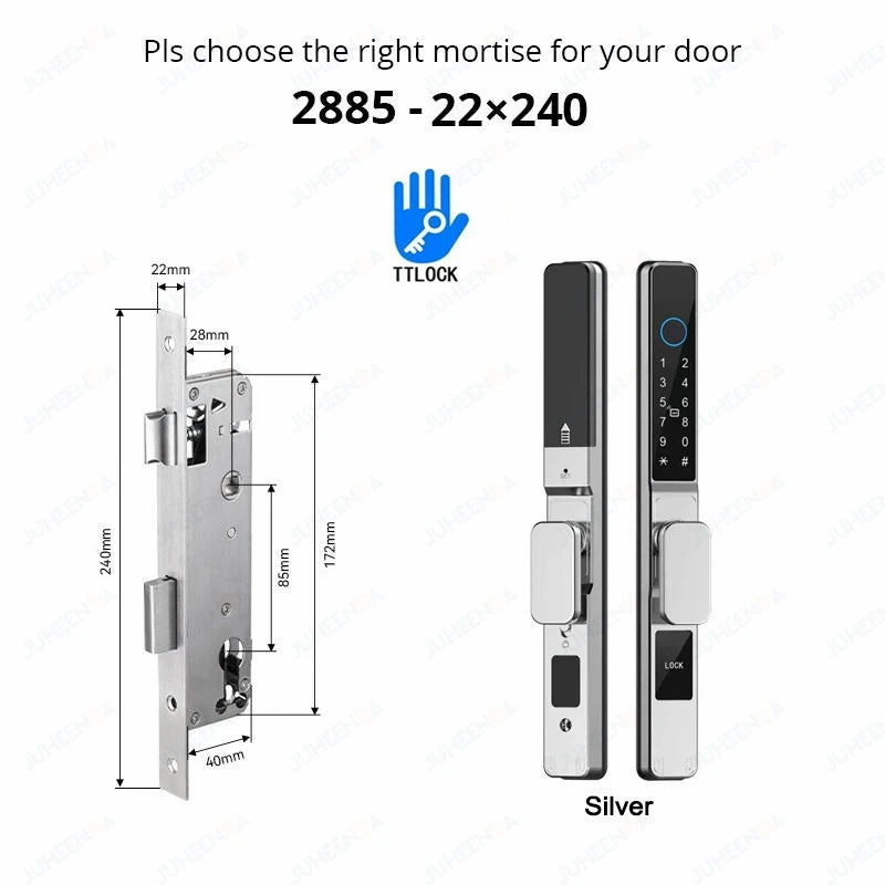 Waterproof Smart Lock for Sliding Doors - TTLock App Compatible ai-techworld