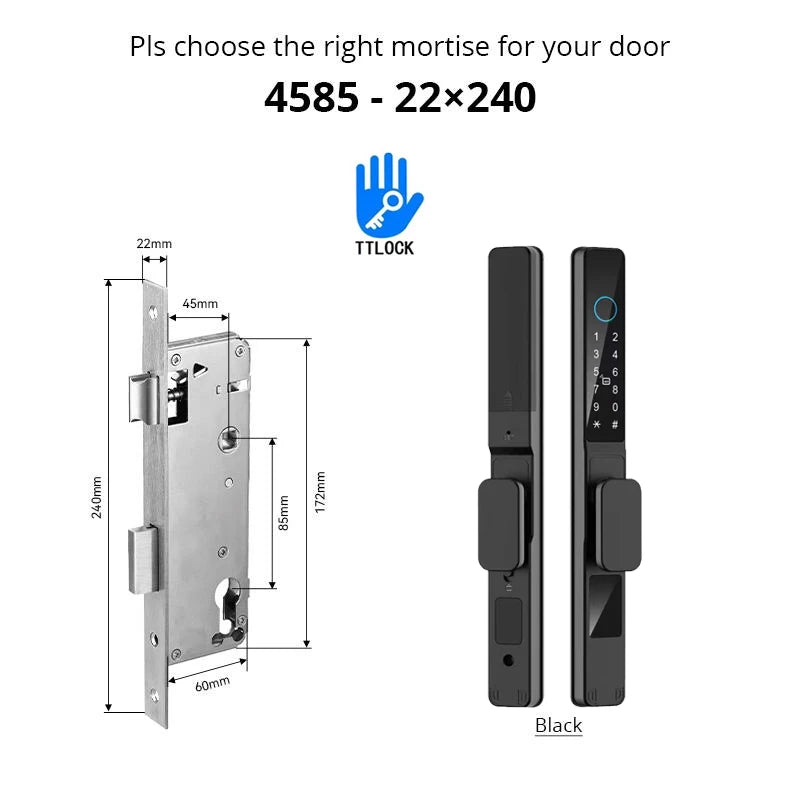 Waterproof Smart Lock for Sliding Doors - TTLock App Compatible ai-techworld